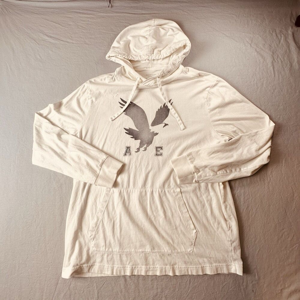 American Eagle Super Soft White Hoodie